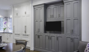 Durham door style in Maple wood with match paint by Kitchens Unlimited Inc.