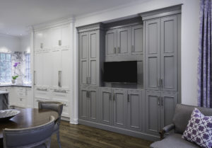 Durham door style in Maple wood with match paint by Kitchens Unlimited Inc.