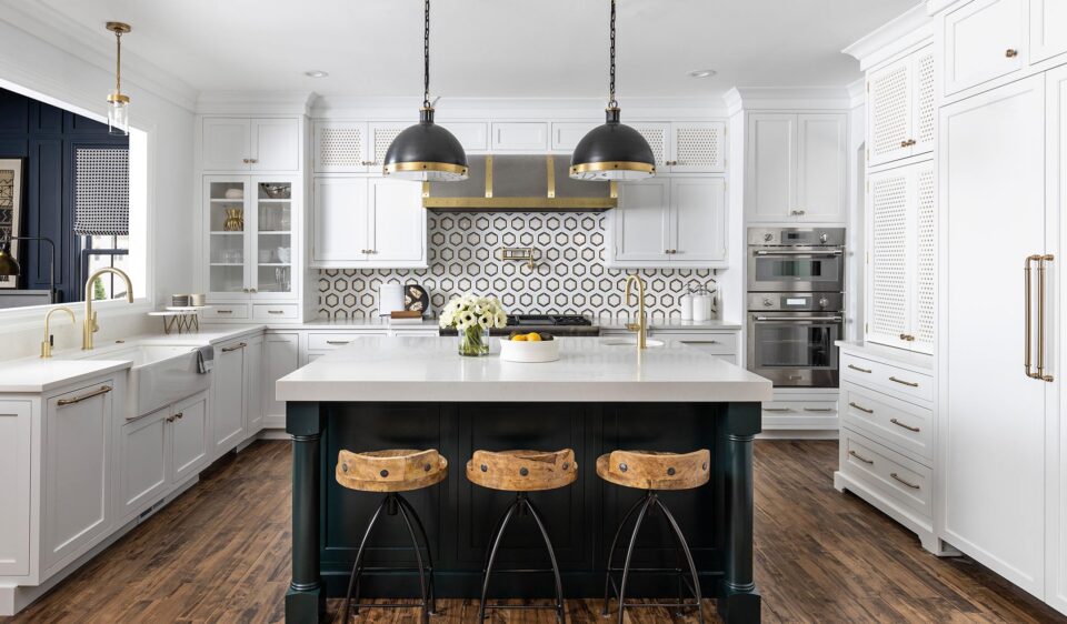 Maple Richmond Door - White in color by Leighanne Lamarre Interiors