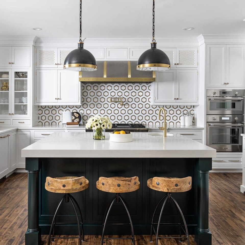 Maple Richmond Door - White in color by Leighanne Lamarre Interiors