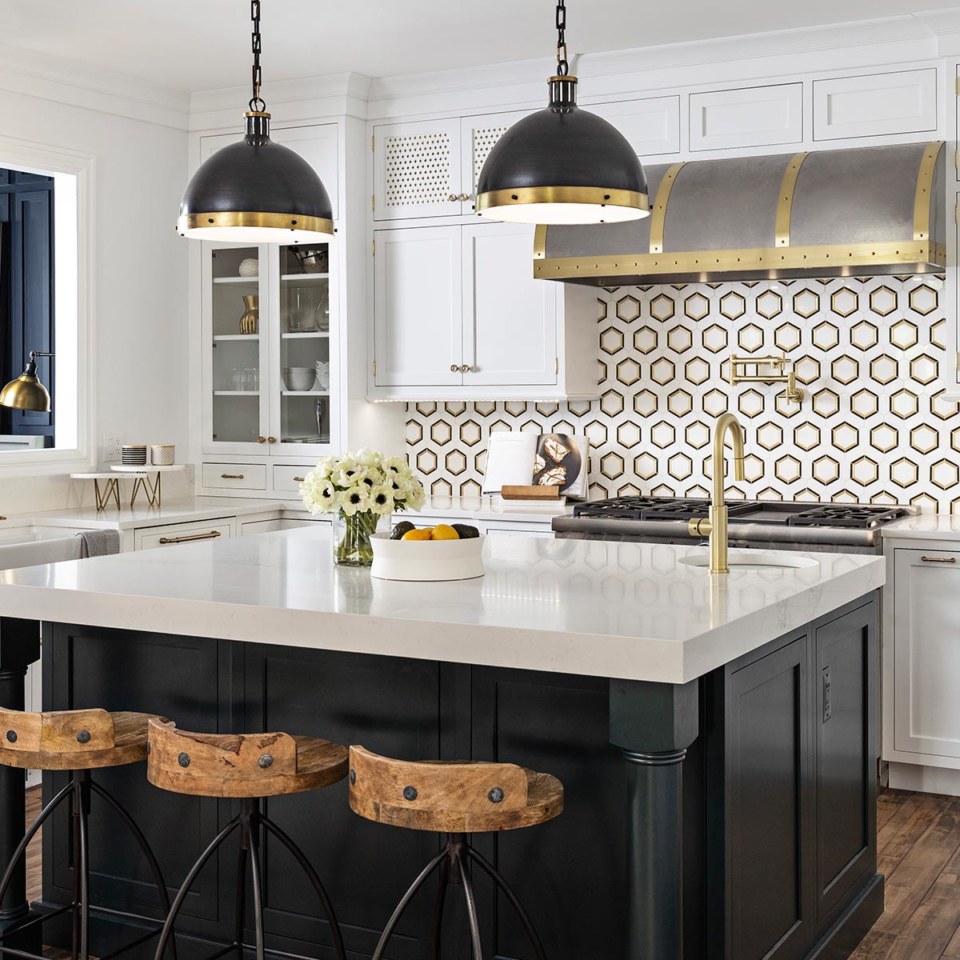 Maple Richmond Door - White in color by Leighanne Lamarre Interiors