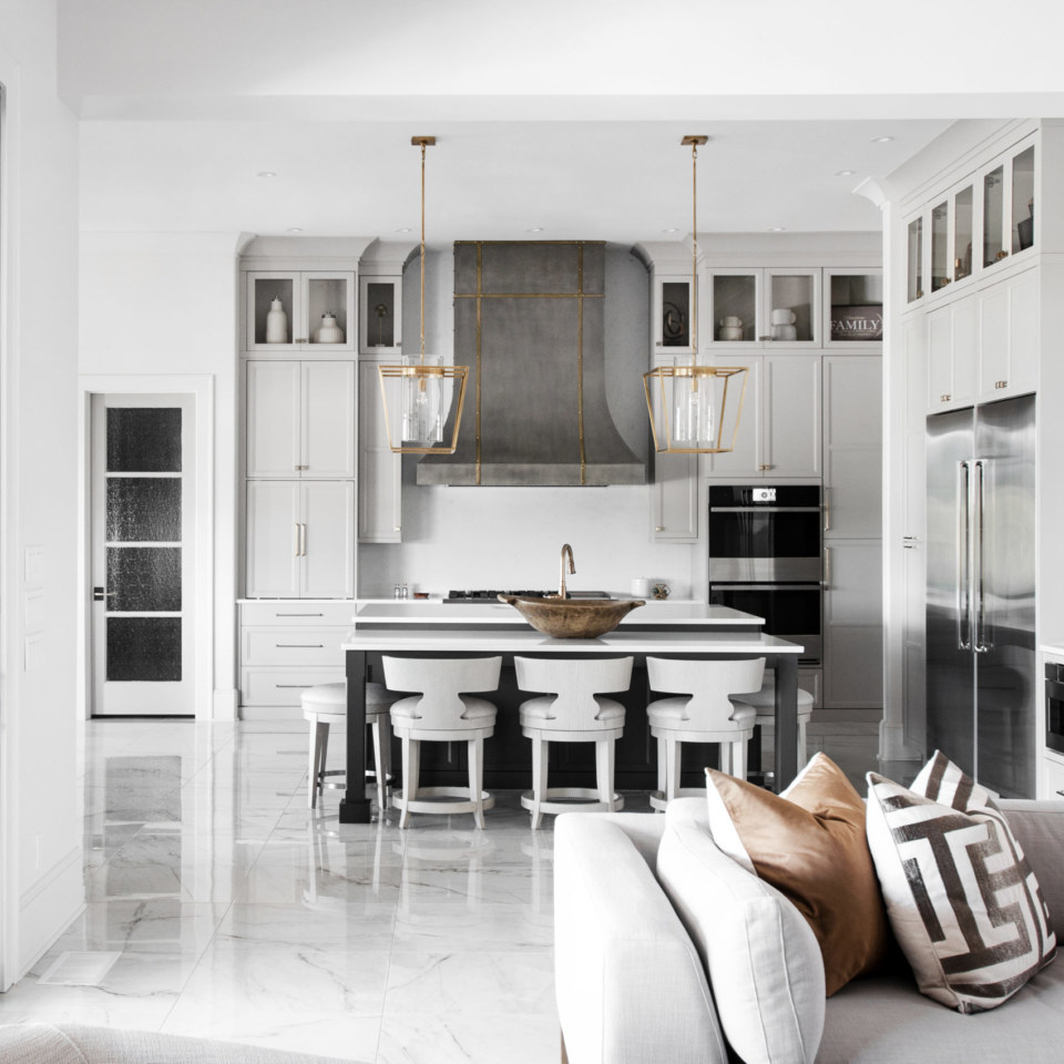 Door Style: Meridian in Painted Maple Finish/Color: Canvas - 20 Matte by Hermitage Kitchen Design Gallery