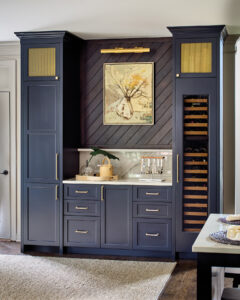 Wood Specie / Finish / Door Style: Painted Maple / Inkwell / Plaza Door Style Select Alder / Graphite / NA Created by Design Loft