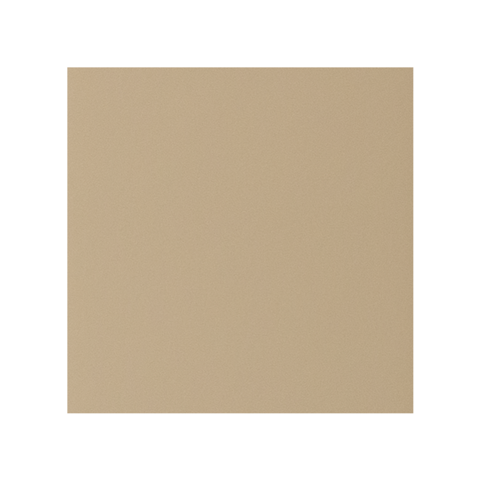 Beige textured square background with a subtle speckled pattern.